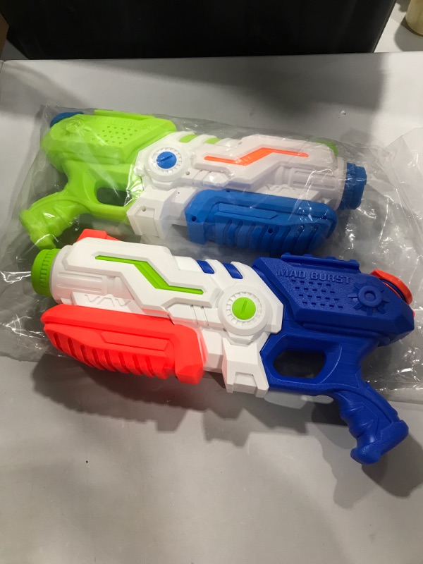 Photo 1 of 2 Pack Max Burst Super Water Gun High Capacity 600ml Power Soaker Blaster - Kids Toy Pool Beach Sand Water Fighting
