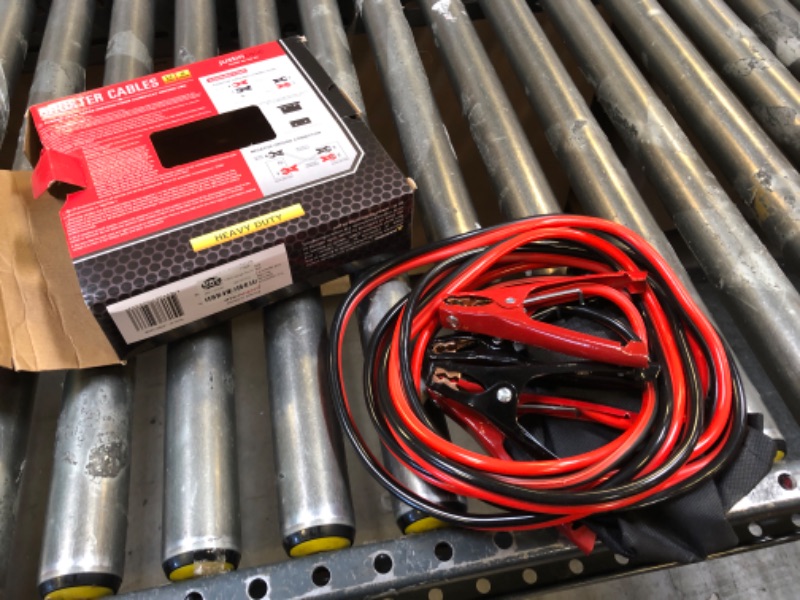Photo 2 of 12ft 8 Gauge Booster Cables Red - Justin Case

