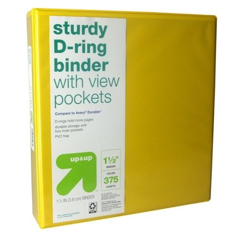 Photo 1 of 1.5" 3 Ring Binder Clear View - up & up™
12 PACK 