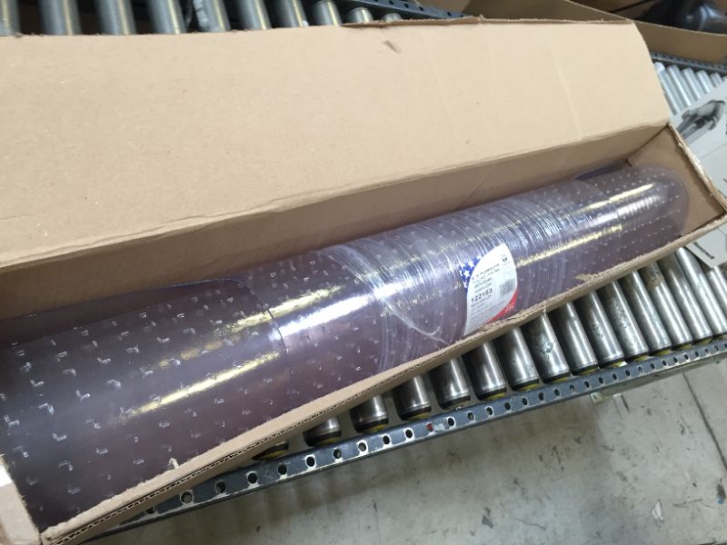 Photo 1 of 3'9"x4'5" Rectangle Solid Other Fibers Office Chair Mat Clear - ES Robbins