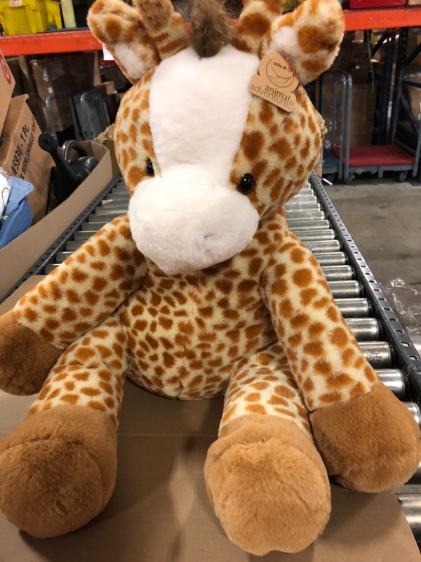 Photo 2 of Animal Adventure Wild Jungle Jumbo Giraffe Stuffed Animal