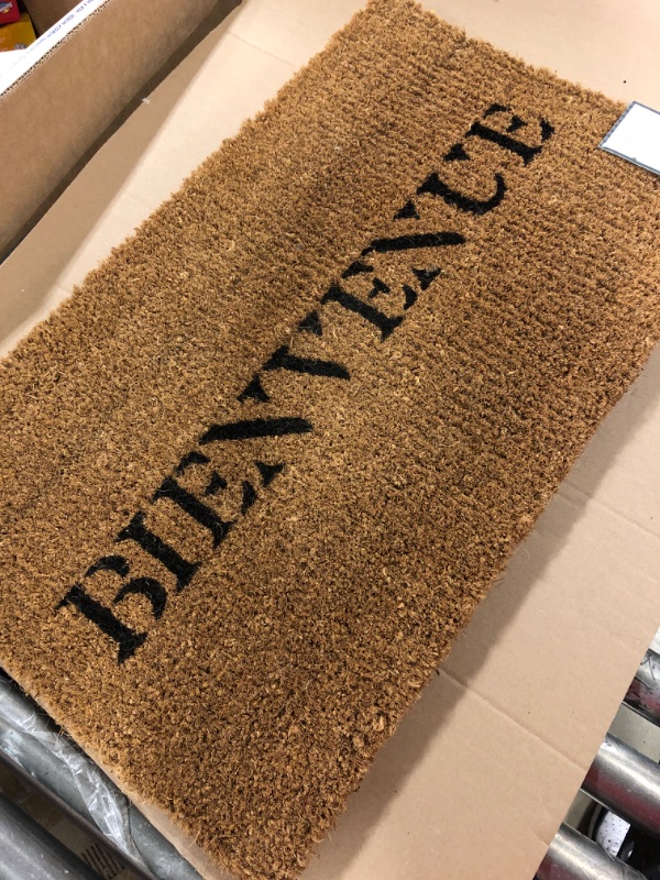 Photo 2 of 16x26 Bienvenue Doormat Black - Threshold designed with Studio McGee