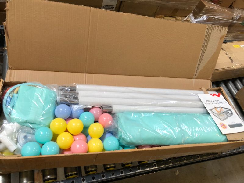 Photo 1 of Baby Playpen, 79 x 63 Inches Extra Large Playpen with 50 PCS Ocean Balls, Indoor & Outdoor Kids Activity Center, Infant Safety Gates with Breathable Mesh,Sturdy Play Yard for Babies and Toddlers
Color: Teal
