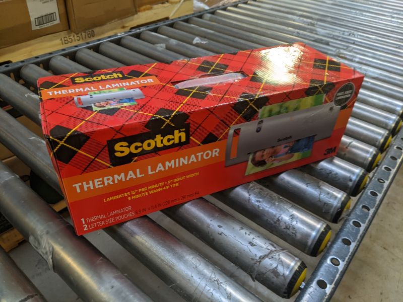 Photo 1 of Scotch Thermal Laminator with 2 Starter Pouches 8.5" x 11"

