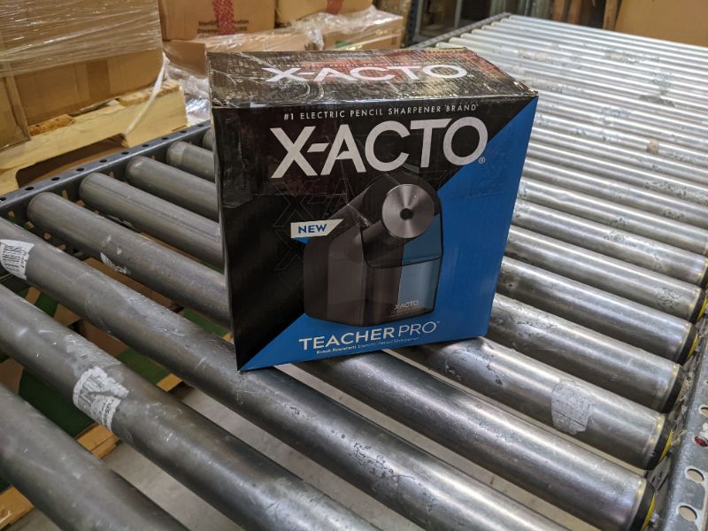 Photo 3 of X-ACTO® TeacherPro® Classroom Electric Pencil Sharpener, Blue
