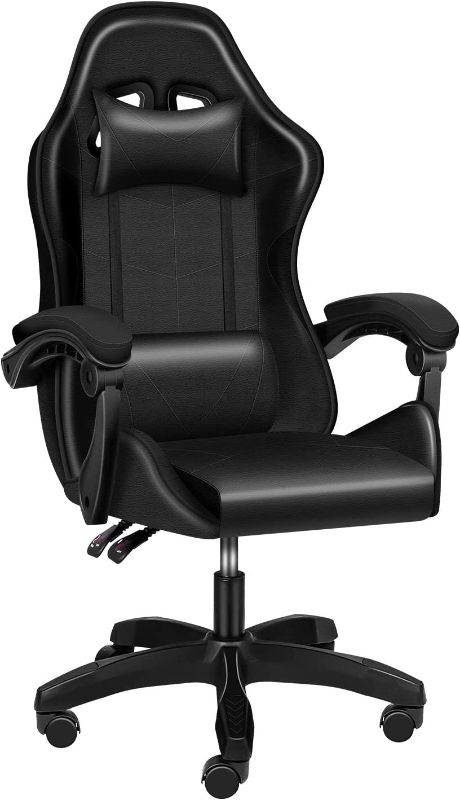 Photo 1 of YSSOA Backrest and Seat Height Adjustable Swivel Recliner Racing Office Computer Ergonomic Video Game Chair,440lb Capacity
