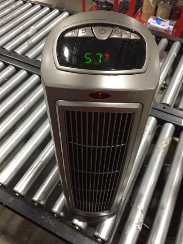 Photo 2 of Lasko 1500W Digital Ceramic Space Heater with Remote, 755320, Silver