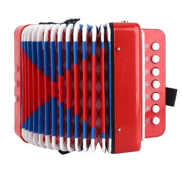 Photo 1 of Brrnoo Children Accordion Toy,Children Accordion,Children 7-Key 2 Bass Mini Small Accordion Educational Musical Instrument Rhythm Toy
