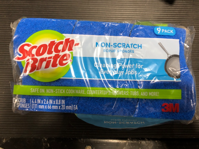 Photo 2 of 3M Scotch Brite 9 Pack Non-Scratch Scrub Sponges