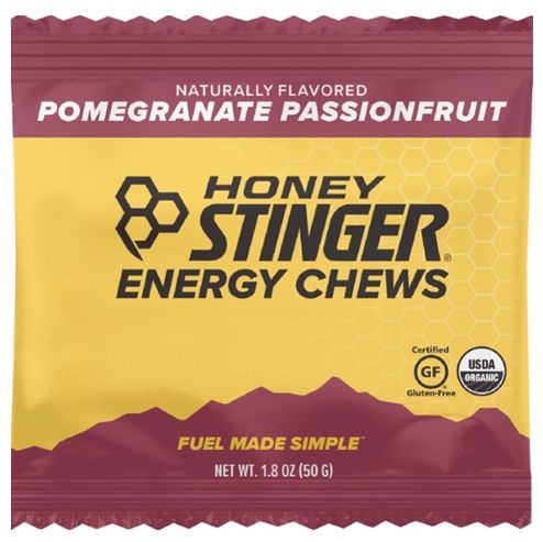 Photo 1 of Honey Stinger Organic Energy Chews, Pomegranate Passionfruit, 12 Count (1353832)
