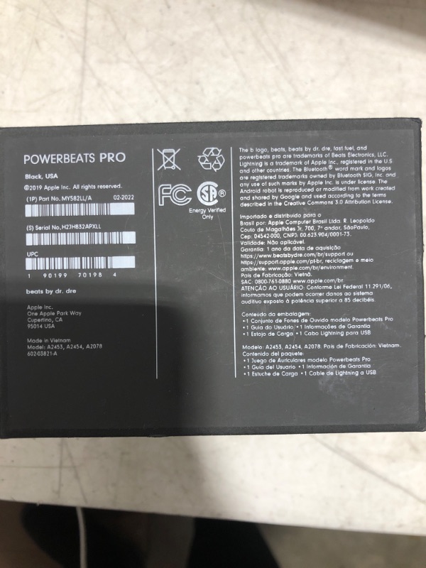 Photo 2 of Powerbeats Pro Wireless Earbuds - Apple H1 Headphone Chip, Class 1 Bluetooth Headphones, 9 Hours of Listening Time, Sweat Resistant, Built-in Microphone - Black