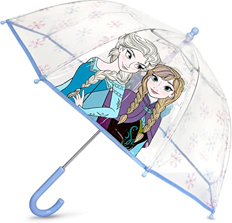 Photo 1 of ABG Accessories, Minnie Mouse, Frozen, Encanto and Paw Patrol Kids Clear Umbrella for Girls Rain Wear Ages 3-10