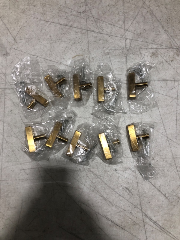 Photo 1 of 10 Pack goldenwarm Brushed Brass Drawer Knobs - LS1212GD Cabinet Knobs Gold Drawer Knobs Knobs for Kitchen Cabintes Bathroom Hardware
