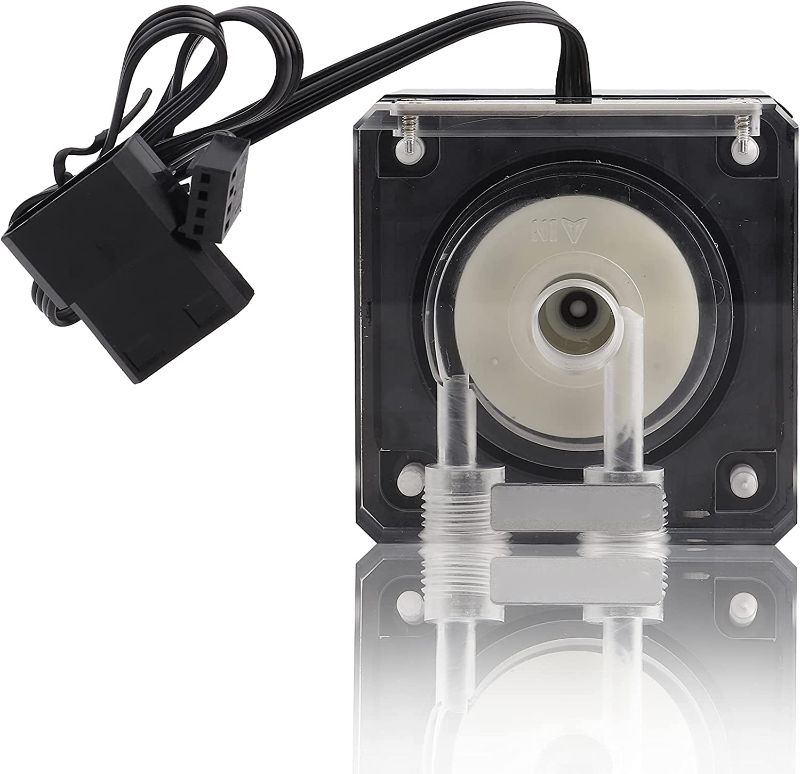 Photo 1 of Water Cooling Pump, 800L/H PC Water Cooling Integrated Mute Water Pump Support PWM for CPU Cooling System.
