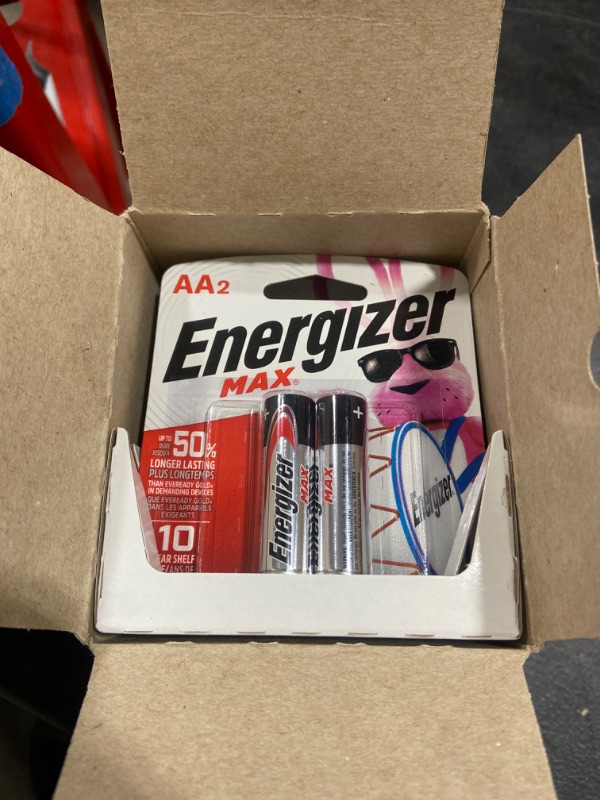 Photo 2 of ENERGIZER MAX AA ALKALINE BATTERY
12 CARDS 