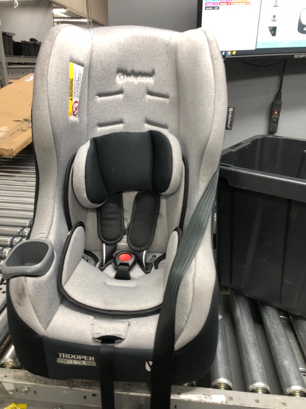 Photo 2 of Baby Trend Trooper™ 3-in-1 Convertible Car Seat - Moondust - Light Gray
