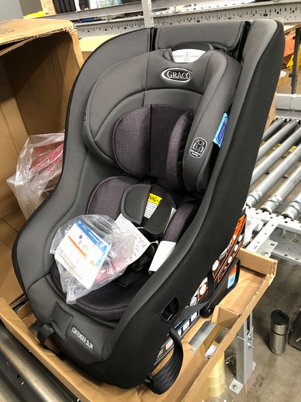 Photo 2 of Graco Contender Slim Convertible Car Seat, West Point ?21.5 x 20.1 x 24.75 inches
