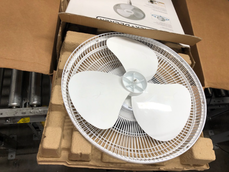 Photo 3 of Black & Decker 16 In. Stand Fan with Remote, White - 16" Diameter - 3 Speed - Durable, Adjustable Height, Tilt Angle, Oscillating, Timer-off Function - 22.8" Height x 17.7" Width x 15.8" Depth - White