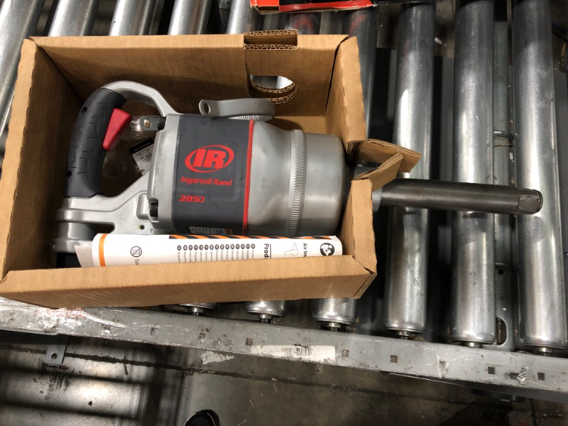 Photo 2 of Ingersoll Rand 2850MAX-6 1" Extended Anvil Impact Wrench - 6" Extension, Lightweight Design, Powerful Reverse Torque Output Up to 2100 ft-lbs, Heavy Duty, 5500 RPM, 360 Degree Handle, Gray 2850MAX-6 with Extended Anvil Wrench