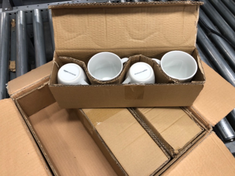 Photo 2 of AmazonCommercial 12-Piece Porcelain, 12 Oz. Coffee Mug Set, White 12oz(370cc) Coffe Mug Coupe