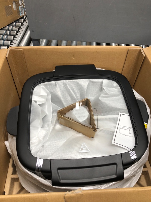 Photo 1 of Instant 6-in-1 Indoor Grill and Air Fryer with Bake, Roast Reheat & Dehydrate, From the Makers of Instant Pot, with Odor-Reducing Filter, Clear Cooking Window, and Removable Lid for Easy Cleaning Indoor Grill Indoor Grill/Air Fryer