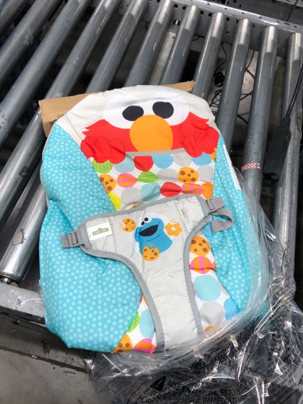 Photo 2 of Bright Starts Sesame Street I Spot Elmo! 3-Point Harness Vibrating Baby Bouncer with bar