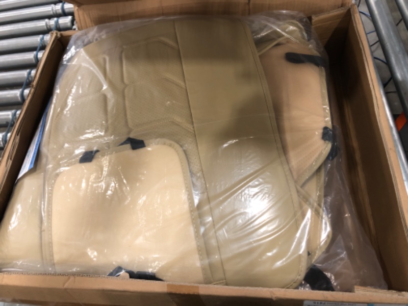 Photo 1 of GXT Car Seat Cover Full Set with Waterproof Leather, Automotive Seat Cushion for Pickup Truck Fit for Select 2009 - 2022 Ford F-150 Models and 2017 - 2022 F250 F350 F450 Models (Beige) Beige Full Set (Front + Rear Seat)