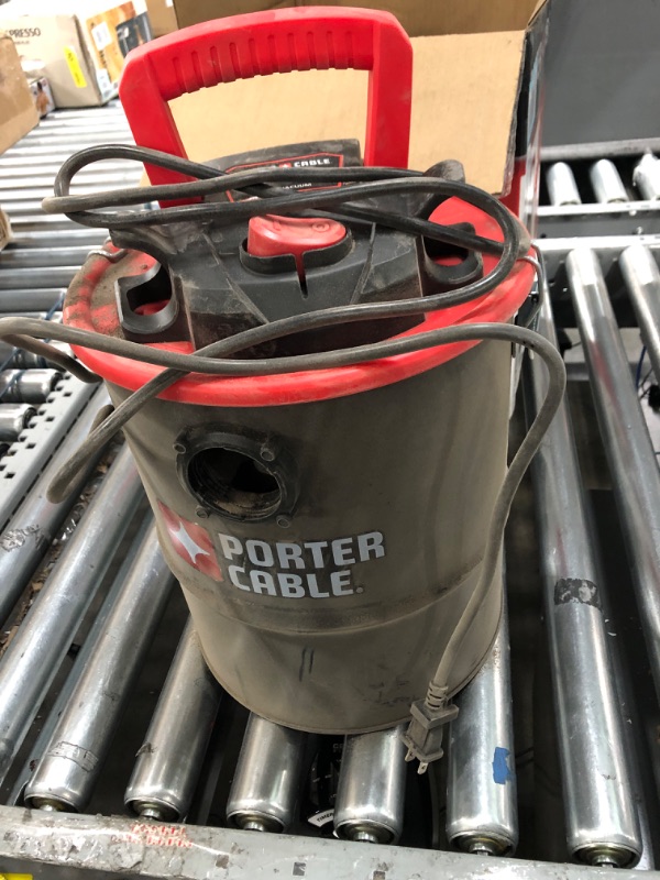 Photo 2 of **EXTREMELY USED ITEM** MISSING HOSE Porter-Cable 4 Gallon Ash Vacuum, 4 Peak HP Ash Vac with Powerful Suction for Fireplaces, Wood Burning Stoves, Bonfire Pits, and Pellet Stoves-PCX-18184 , Black
