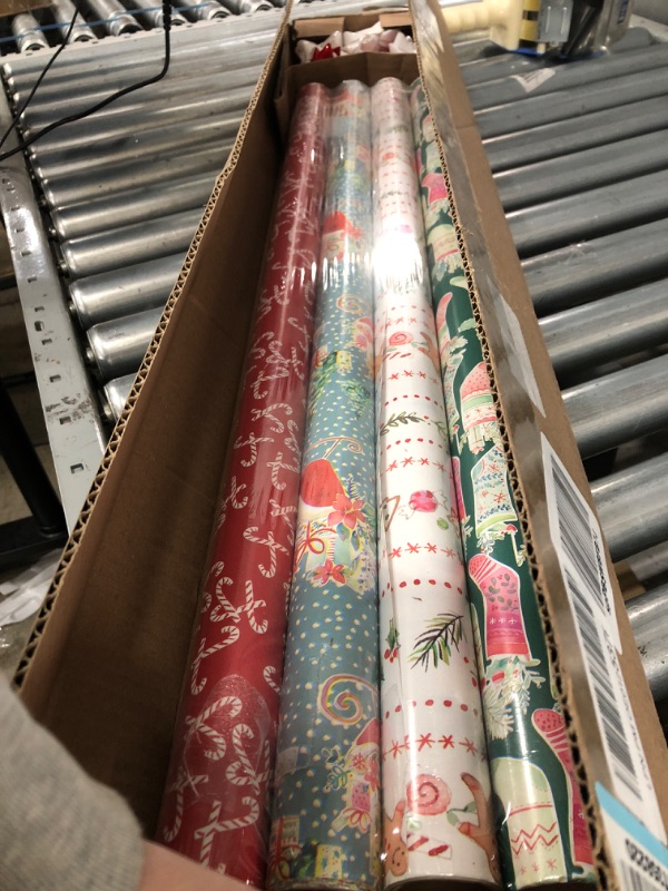 Photo 1 of American Greetings Christmas Wrapping Paper Set with Cut Lines