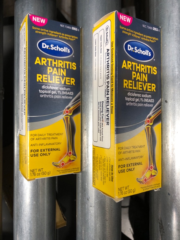 Photo 2 of 2 PACK: Dr. Scholl’s Arthritis Pain Reliever, Medicated Gel for Pain, 50 g
