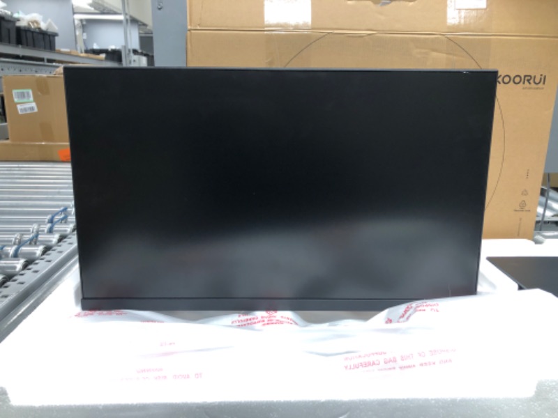 Photo 4 of KOORUI 24 Inch Computer Monitor Full HD 1920 x 1080p VA Display 75Hz 3000:1 Contrast Ratio with HDMI, VGA, Frameless, 75 x 75 mm VESA Mountable, Ergonomic Tilt, Black