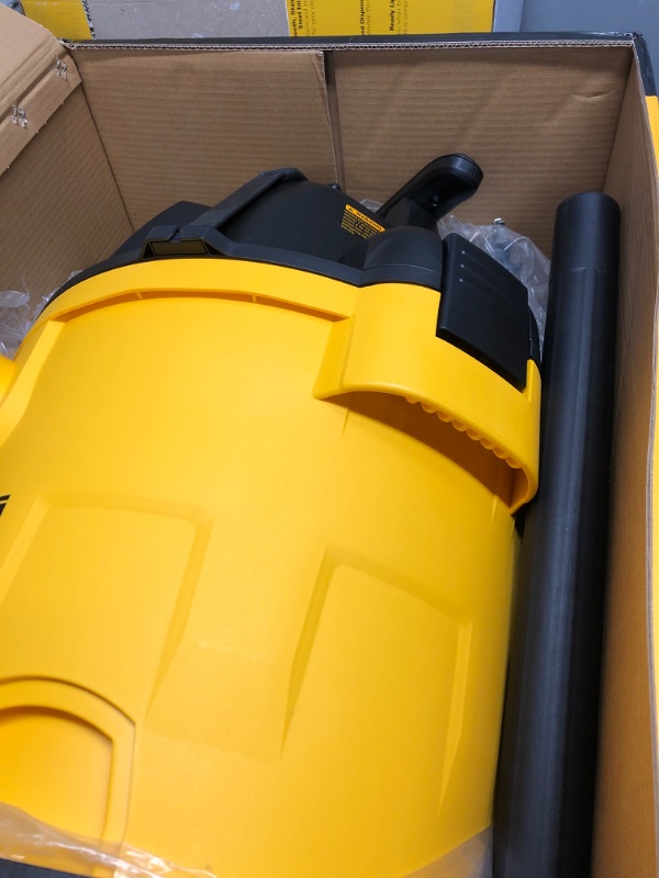 Photo 2 of ***FOR PARTS ONLY **DEWALT DXV10PZ 5 Gallon Quiet Poly Wet Dry Vacuum, Yellow
