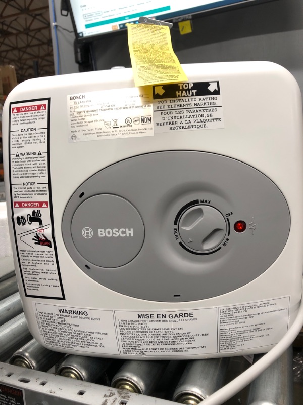 Photo 2 of Bosch Electric Mini-Tank Water Heater Tronic 3000 T 2.5-Gallon (ES2.5) - Eliminate Time for Hot Water - Shelf, Wall or Floor Mounted 2.5 Gallon(TESTED)