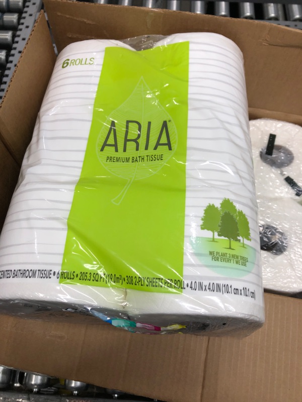 Photo 2 of Aria Premium, Earth Friendly Toilet Paper, 24 Mega Rolls (4 Packs of 6 Mega Rolls) 6 Count (Pack of 4)