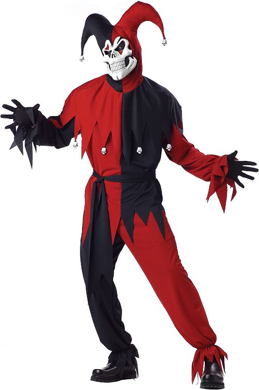 Photo 2 of Adult Evil Jester Costume- xl 
