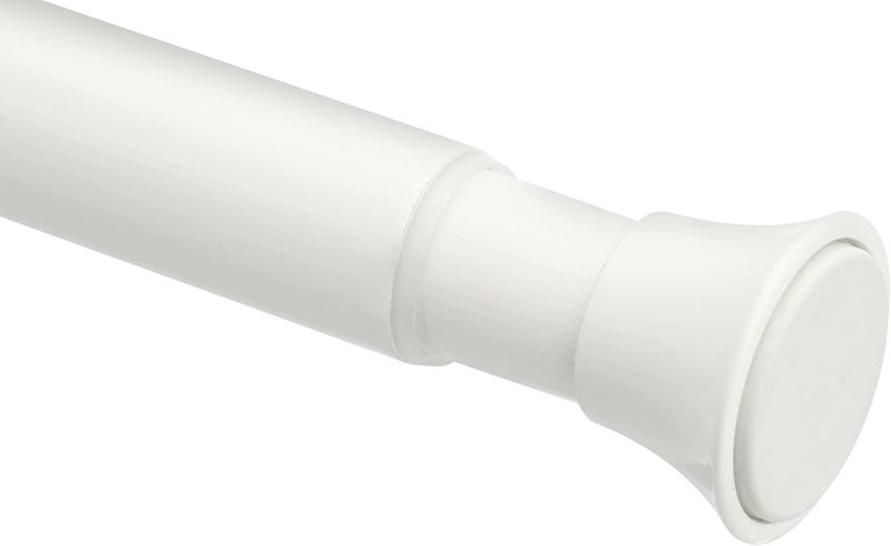 Photo 1 of 2pk of  Tension Curtain Rod, Adjustable 24-36" Width - White,