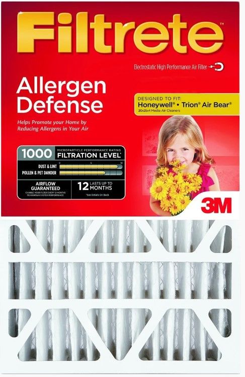 Photo 1 of 3M Filtrete 4-Inch MPR 1000 Micro Allergen Defense Air Filters 20x25x4 2-PACK
