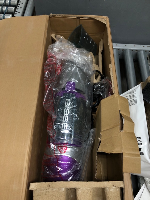 Photo 1 of Bissell Symphony Pet Steam Mop and Steam Vacuum Cleaner for Hardwood and Tile Floors, with Microfiber Mop Pads, 1543A,Purple
