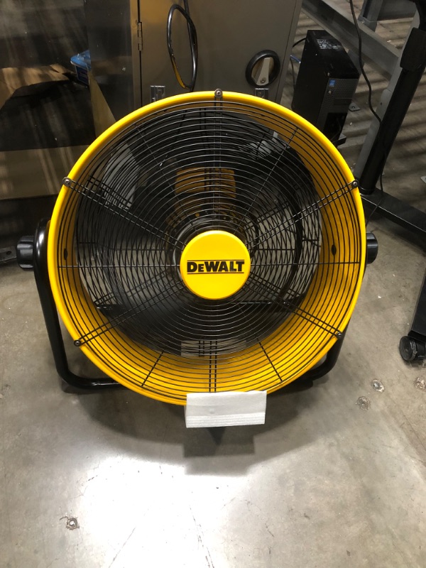 Photo 3 of 20 in. Drum Fan, Industrial, 1/5 HP, 3 Speed, 5000 Air Flow (CFM) , 6 Ft. Cord.
