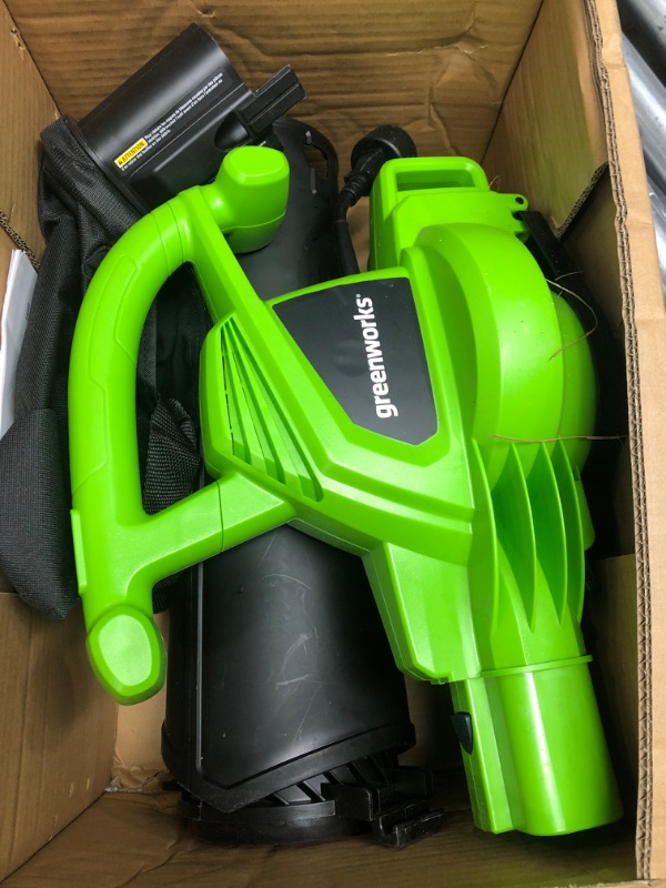 Photo 2 of Greenworks 12 Amp 2-Speed (230 MPH / 375 CFM) Blower / Vacuum
