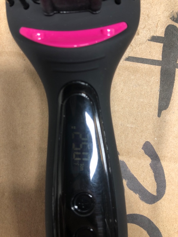 Photo 4 of Revlon Hair Straightening and Styling Brush | Great for Second Day Styling (4-1/2 in)
