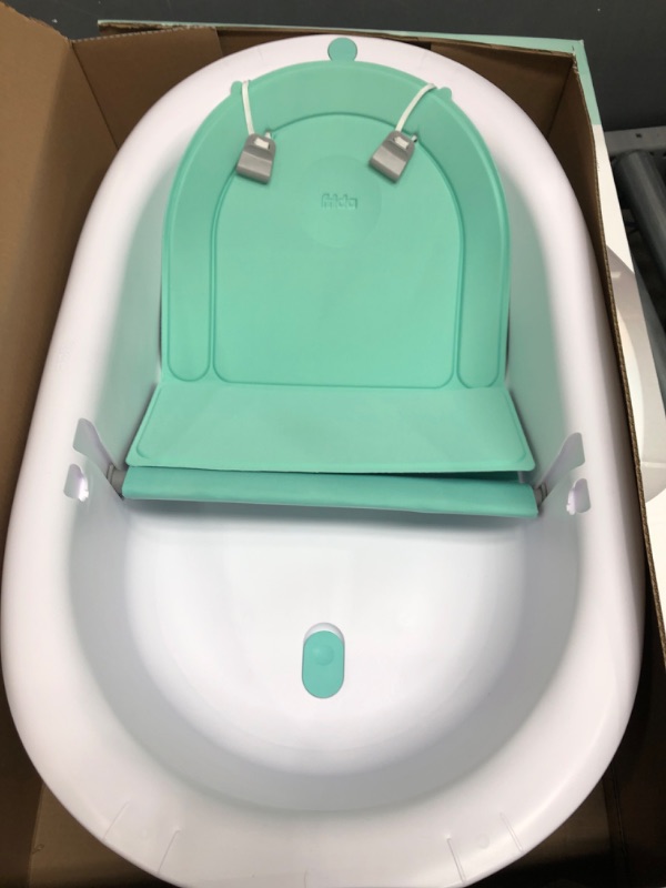 Photo 3 of 4-in-1 Grow-with-Me Bath Tub by Frida Baby Transforms Infant Bathtub to Toddler Bath Seat with Backrest for Assisted Sitting in Tub