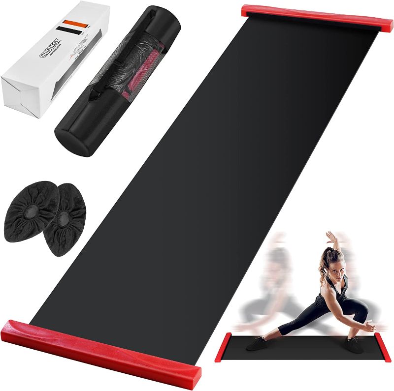 Photo 1 of CRIOUFOX Slide Board (72" L x 21" W), Slide Board Pro for Exercise with End Stops, Sliding Booties, Easy Carrying Bag and Exercise Guide for Low Impact Balance Training (Skating, Hockey)
