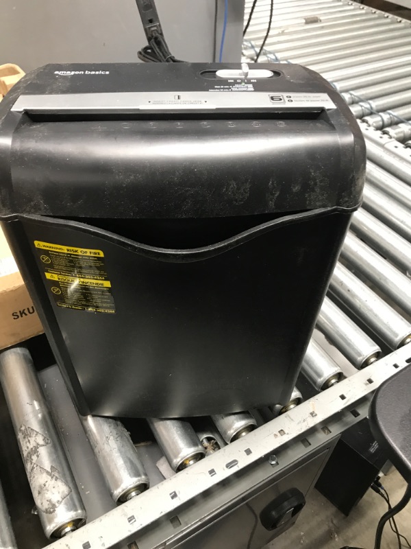 Photo 1 of Amazon Basics 6-Sheet Cross-Cut Paper and Credit Card Home Office Shredder
