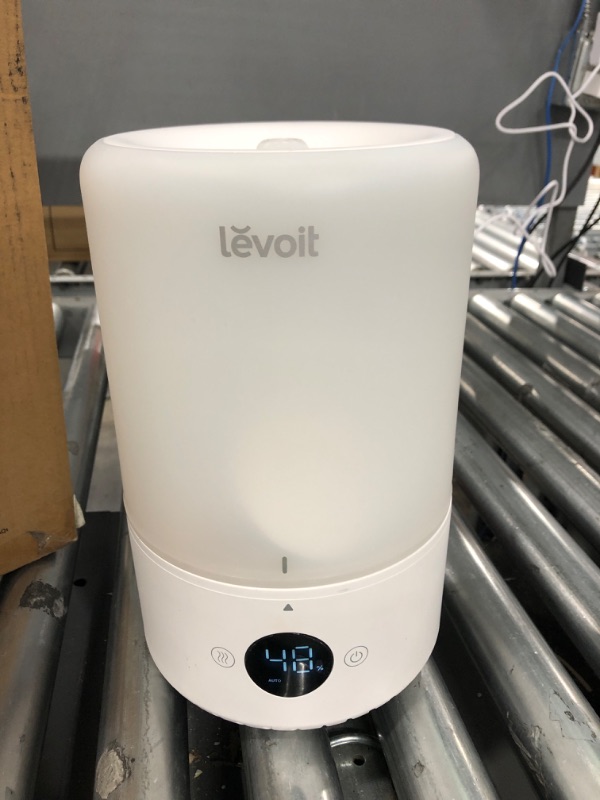 Photo 2 of LEVOIT Smart Cool Mist Humidifiers for Bedroom, Top Fill Essential Oil Diffuser, Auto Humidity Adjustment with Sensor, Remote Control, Ideal for Baby Nursery and Plants, Quiet, Ultrasonic, 3L, White
