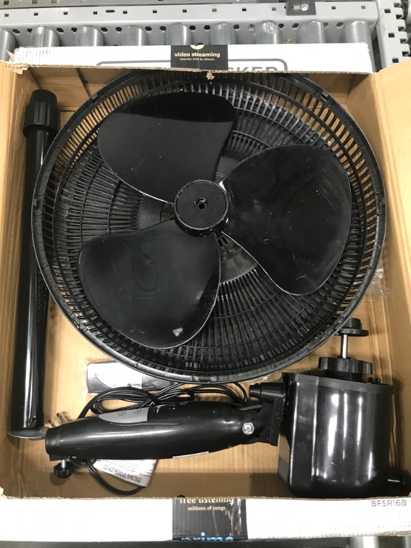 Photo 3 of BLACK+DECKER 16 Inches Stand Fan with Remote Black 16"