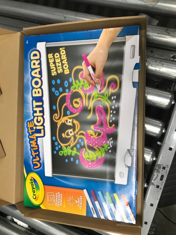 Photo 1 of Crayola Ultimate Light Board, Kids Light-Up Tracing Pad With Washable Markers, Gift for Kids [Amazon Exclusive] Red Dry Erase Board