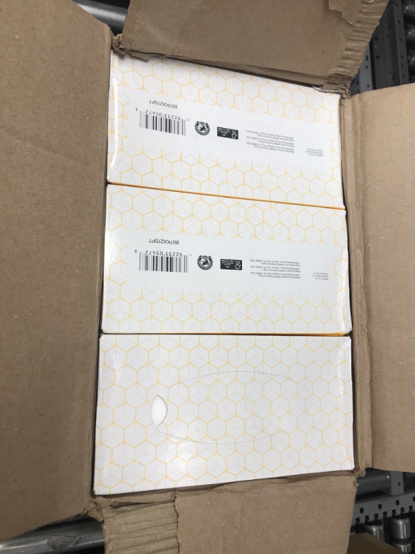 Photo 2 of Amazon Commercial 2-Ply White Flat Box Facial Tissue  Bulk for Business | FSC Certified|100 Sheets per Box (30 Boxes )(8" x 8" Sheet) Flat Box ( 30 Boxes)