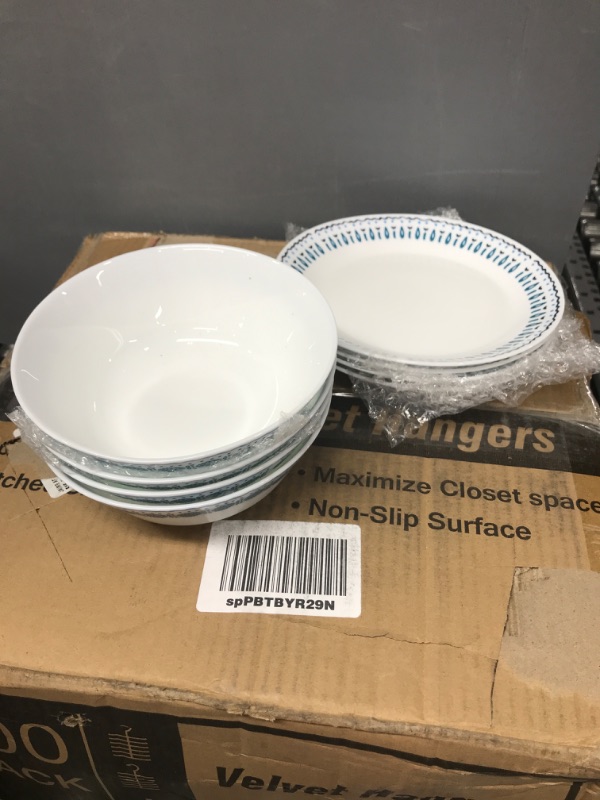 Photo 4 of Corelle Everyday Expressions 12pc Dinnerware Set, Azure Medallion