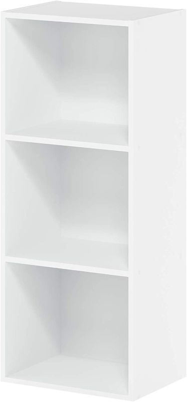 Photo 1 of Furinno Luder Bookcase / Book / Storage , 3-Tier, White
